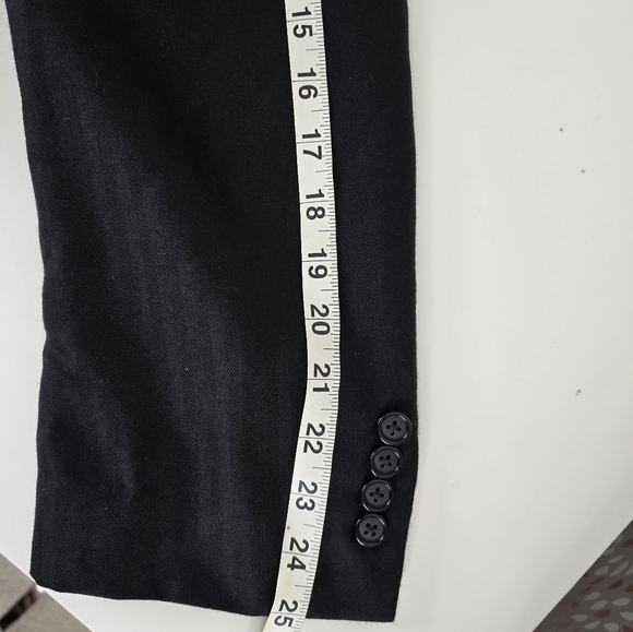 Hickey Freeman Addison Dark Gray Cashmere Silk Sport Coat 46L Careerwear Office - Picture 13 of 15